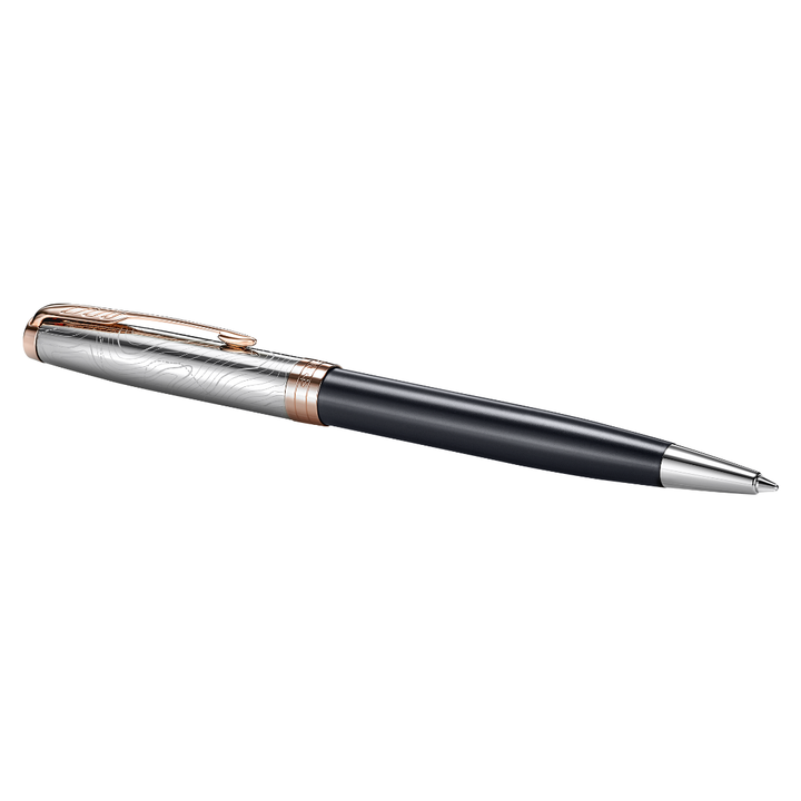Parker Sonnet SE18 Grey PGT BP — uncapped with cap posted