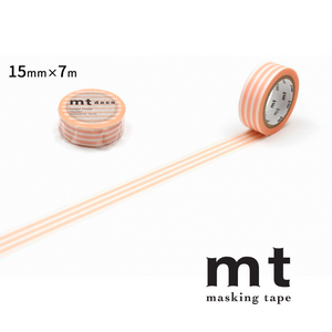 MT Deco Washi Tape - Border Peach Cream