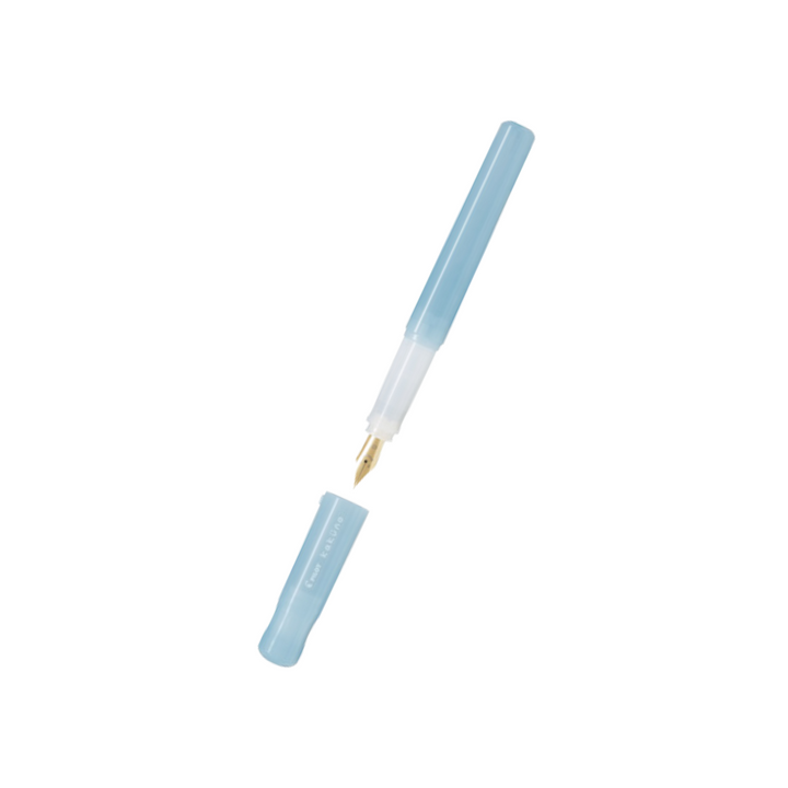 Pilot Kakuno Fountain Pen - Madoromi Light Blue — capped