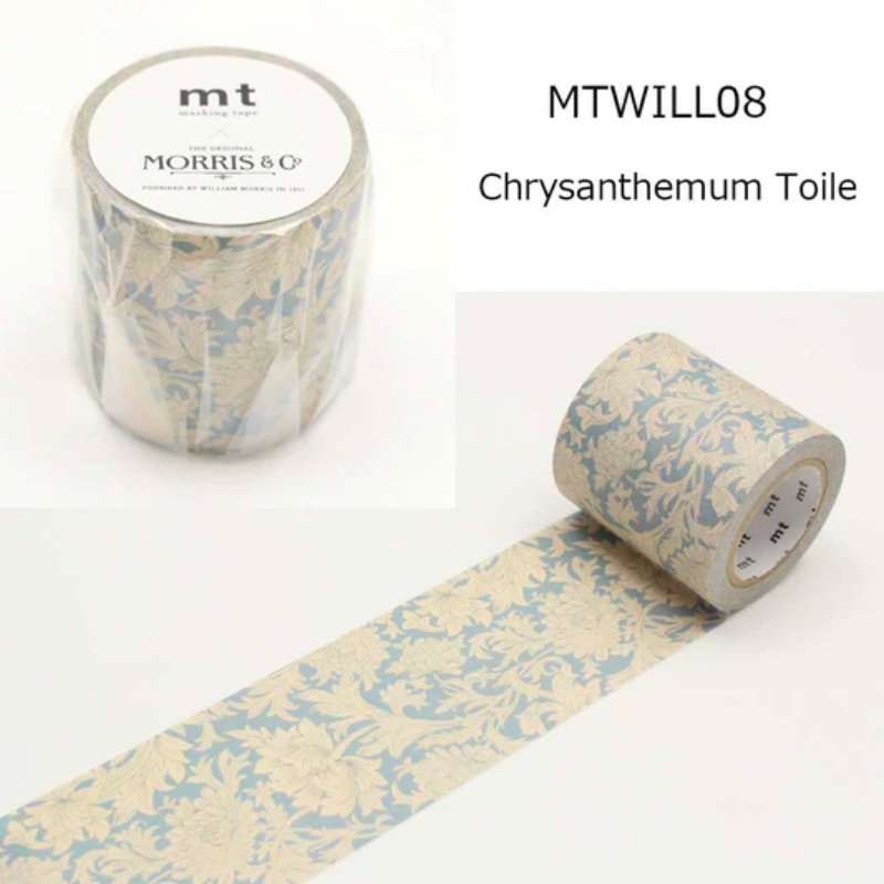MT×ウィリアム・モリス 和紙テープ 菊のトワル