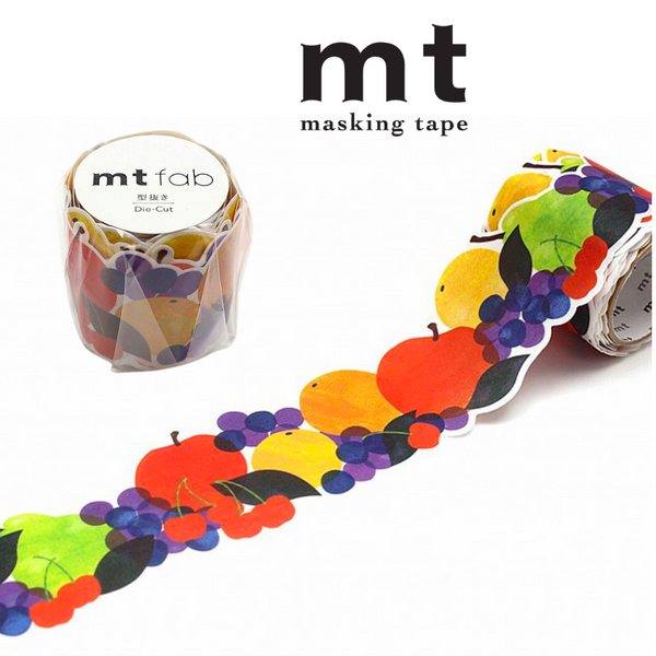 MT Fab Washi Tape in Fruits — MT Tape washi tape — decorative Japanese paper tape for journaling and craft, at Cityluxe Singapore