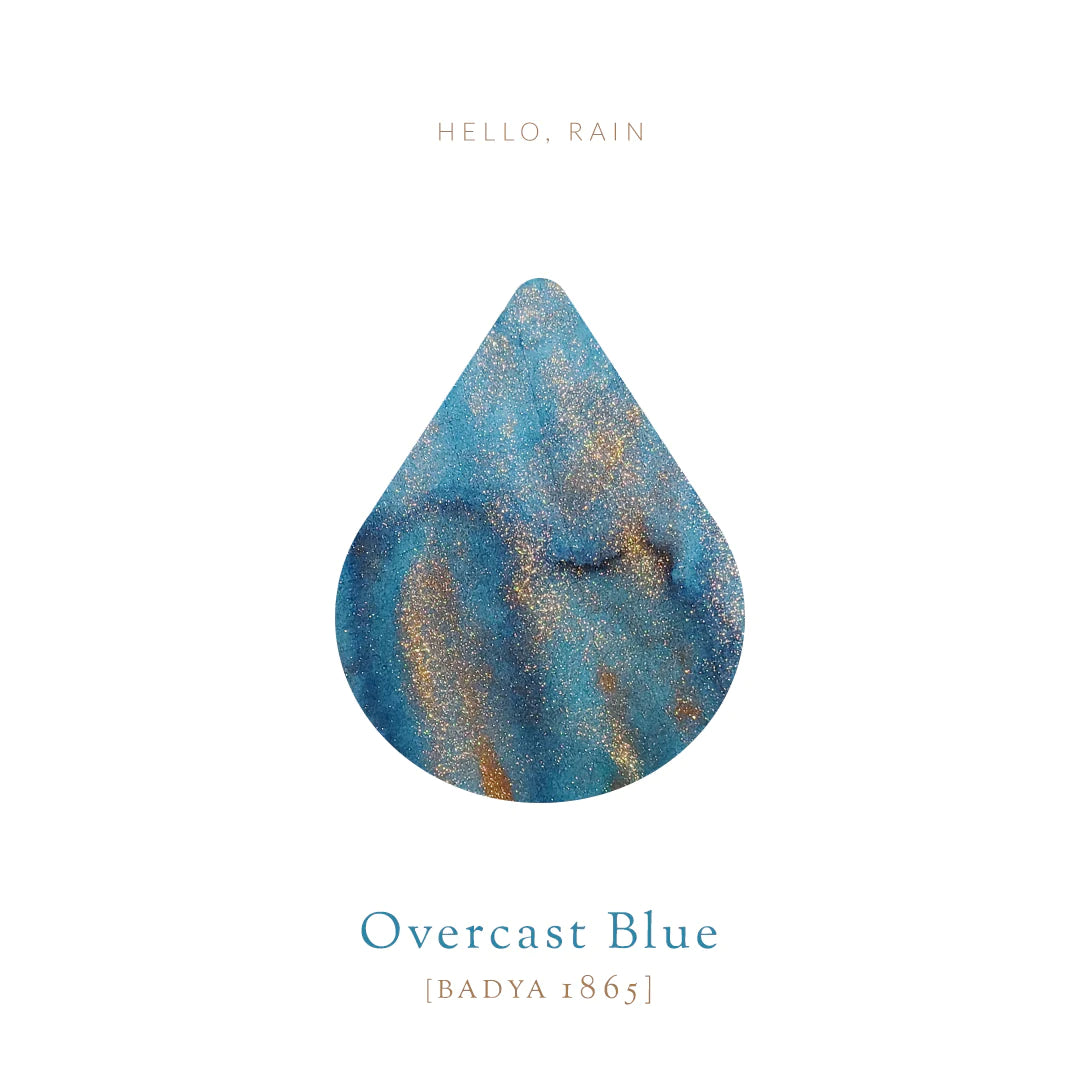 Vinta Inks Hello Rain 30ml Bottled Ink - Overcast Blue [Badya 1865]