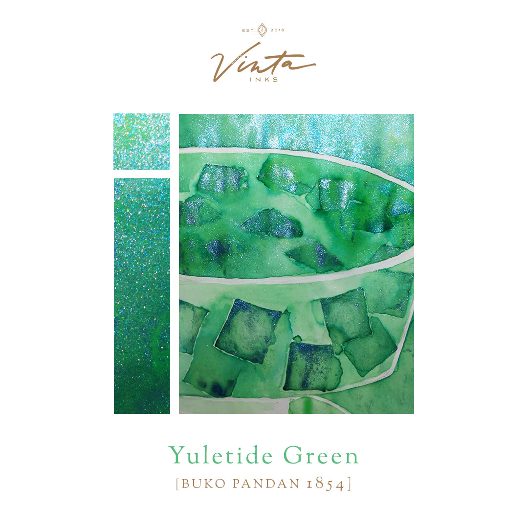 Vinta Inks Holiday Collection 30ml Bottled Ink - Yuletide Green (Buko Pandan 1854)