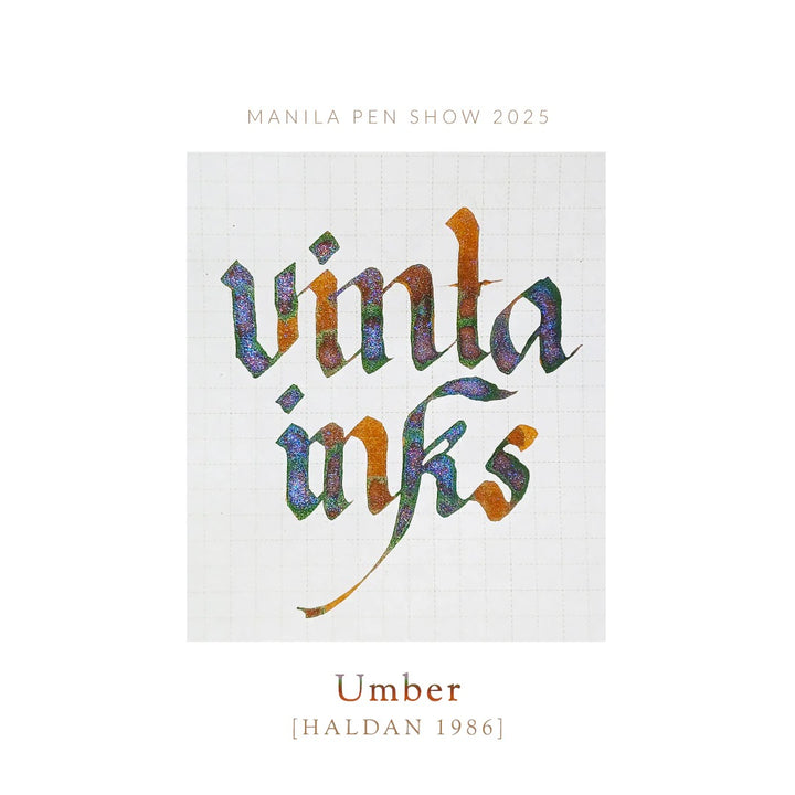 Vinta Inks 30ml Bottled Ink in Umber [Haldan 1986] — Vinta Inks fountain pen ink — premium bottled ink for writing, at Cityluxe Singapore