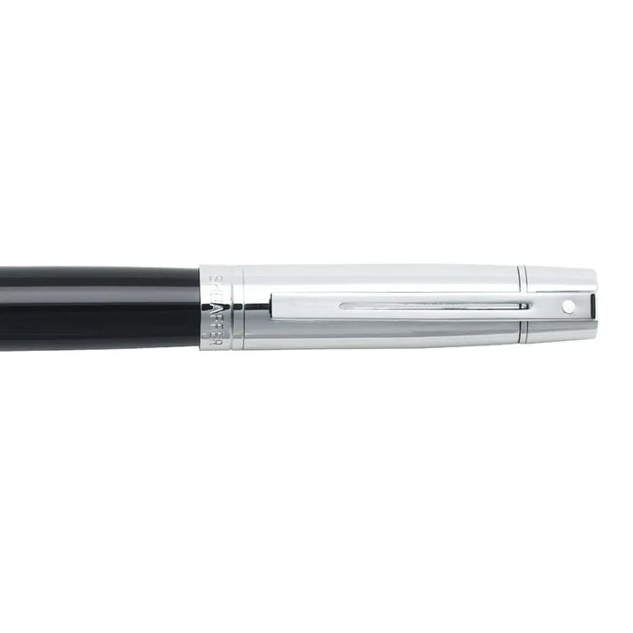 Sheaffer 300 E9314 Glossy Black and Chrome With Chrome Trims Fountain Pen (WW30) — Sheaffer fountain pen — precision nib writing instrument, at Cityluxe Singapore stationery store