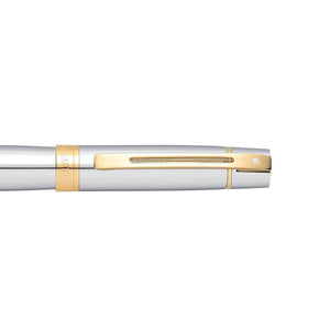Sheaffer 300 E9342 Rollerball Pen - Bright Chrome with Gold-tone Trims