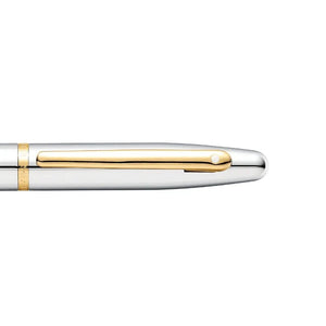 Sheaffer VFM E9422 Rollerball Pen - Polished Chrome with Gold Plated Trims