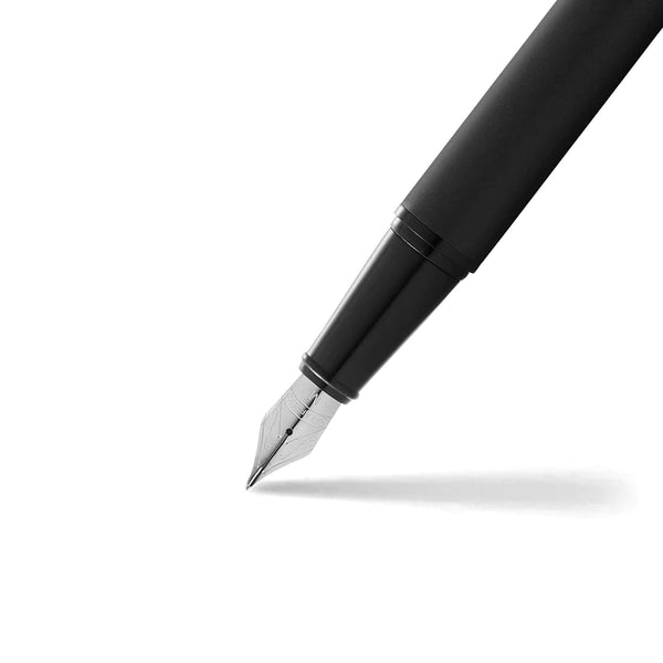 Load image into Gallery viewer, Sheaffer 300 E9343 Fountain Pen - Matte Black Lacquer with Polished Black Trims
