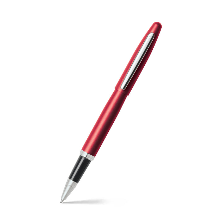 Sheaffer VFM E9403 Excessive Red With Chrome Trims Rollerball Pen (WW31) — Sheaffer rollerball pen — fluid gel ink writing instrument, at Cityluxe Singapore