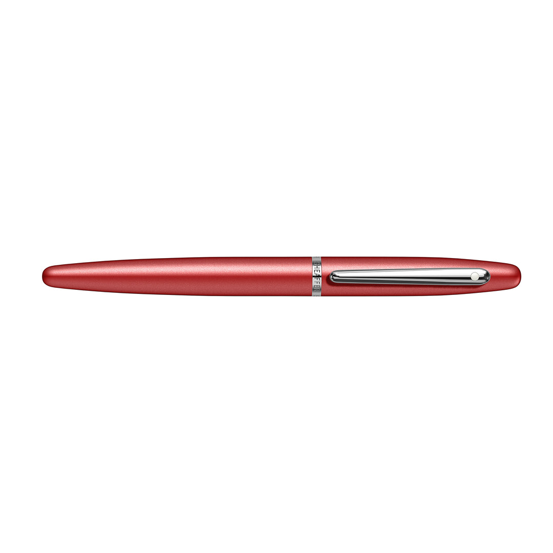 Sheaffer VFM E9403 Excessive Red With Chrome Trims Rollerball Pen (WW31) — Sheaffer rollerball pen — fluid gel ink writing instrument, at Cityluxe Singapore