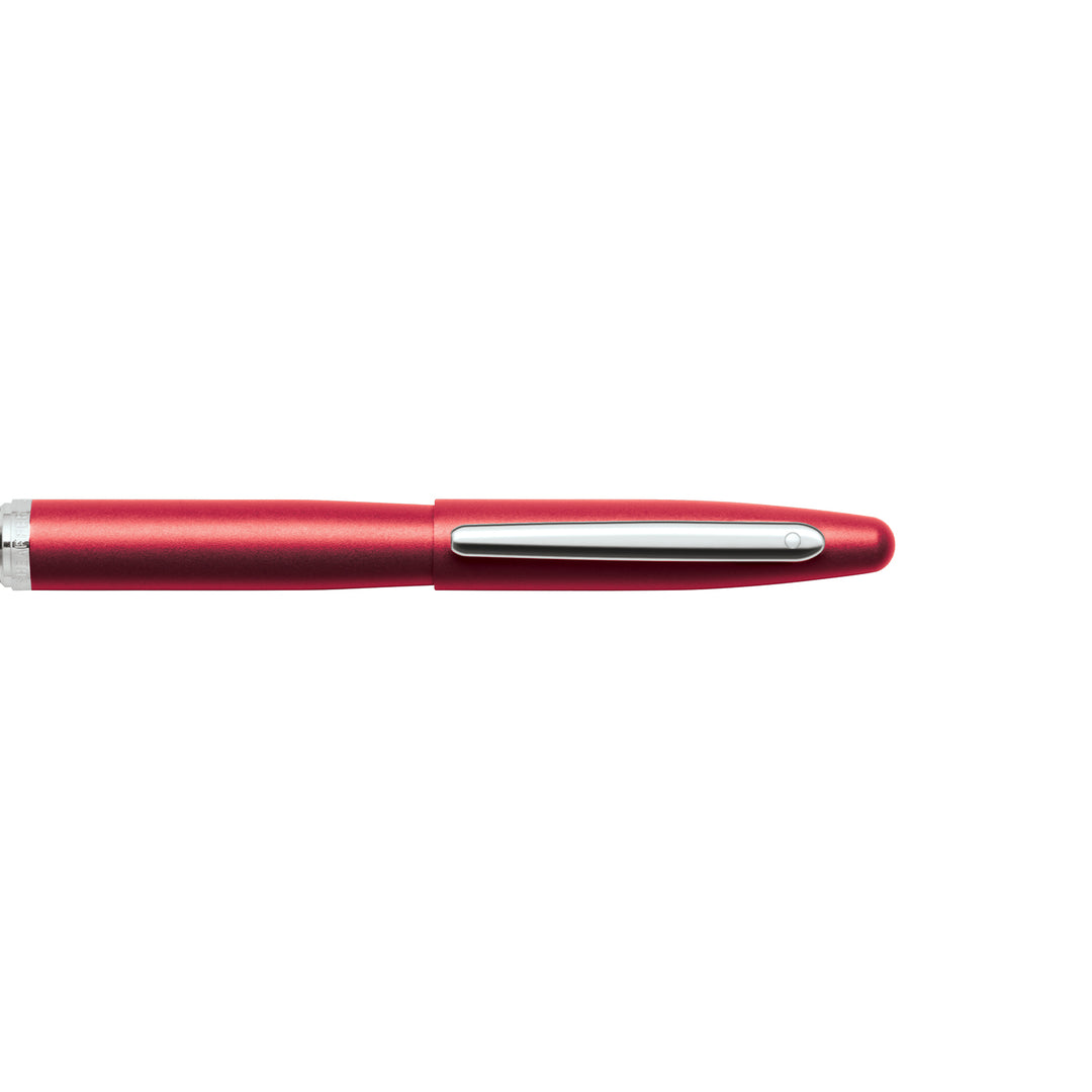 Sheaffer VFM E9403 Excessive Red With Chrome Trims Rollerball Pen (WW31) — Sheaffer rollerball pen — fluid gel ink writing instrument, at Cityluxe Singapore