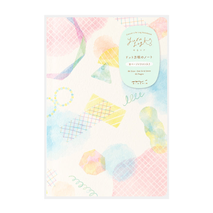 Midori Yuru Log Notebook [B6] in Watercolor — Midori notebook — quality writing journal with premium paper, at Cityluxe Singapore stationery store
