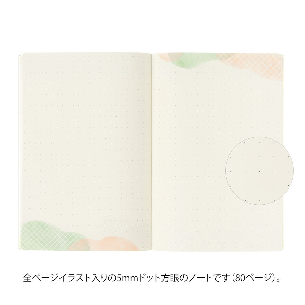 Midori Yuru Log Notebook [B6] in Watercolor — Midori notebook — quality writing journal with premium paper, at Cityluxe Singapore stationery store