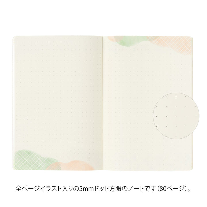 Midori Yuru Log Notebook [B6] in Watercolor — Midori notebook — quality writing journal with premium paper, at Cityluxe Singapore stationery store