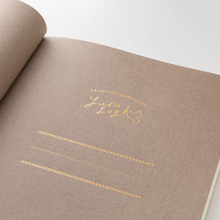 Midori Yuru Log Notebook [B6] in Watercolor — Midori notebook — quality writing journal with premium paper, at Cityluxe Singapore stationery store