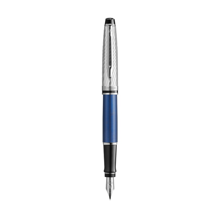 Waterman Expert 3 Deluxe Metallic Blue Fountain Pen