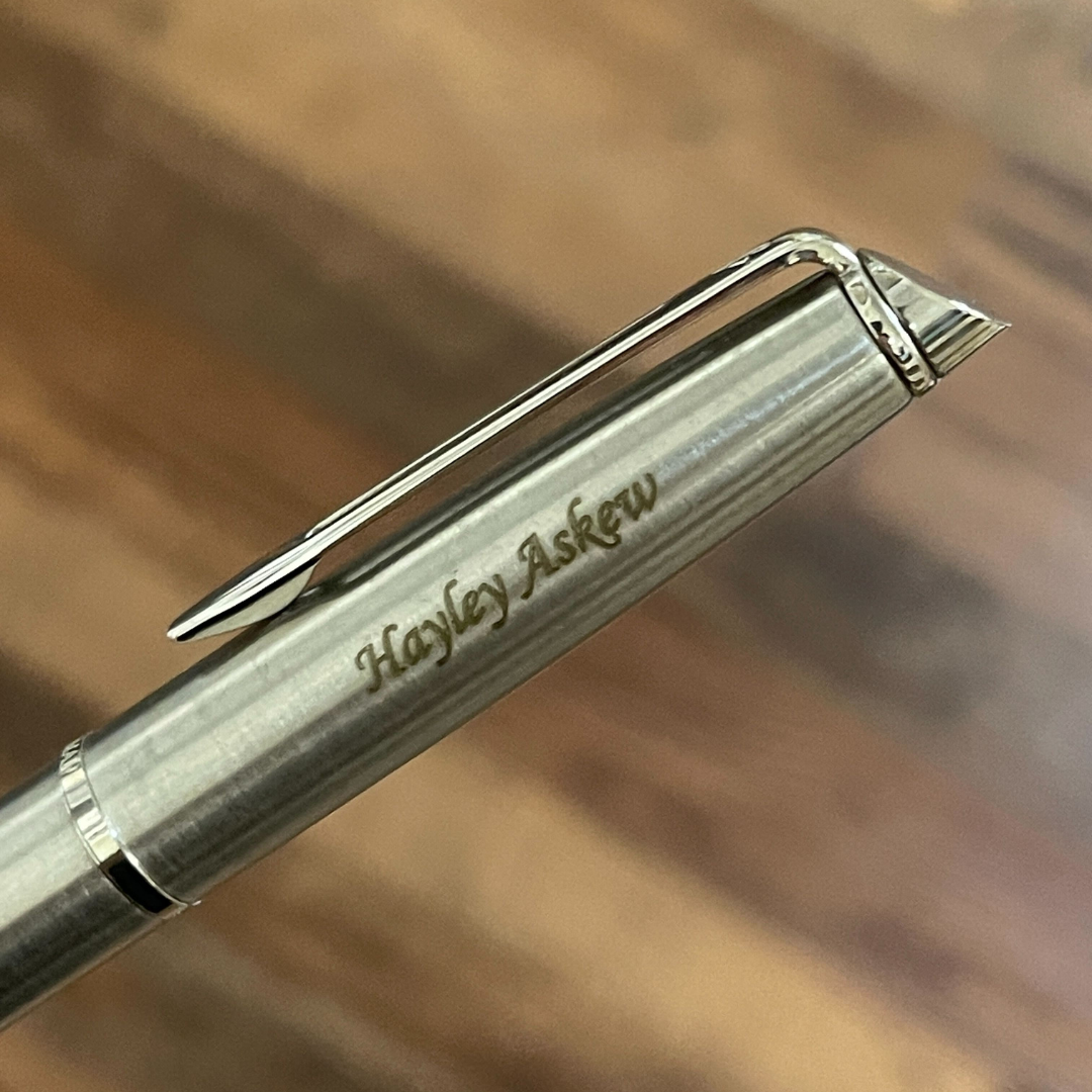 Waterman Hemisphere Stainless Steel CT Fountain Pen in Broad (FPD 2024) — Waterman fountain pen — precision nib writing instrument, at Cityluxe Singapore stationery store