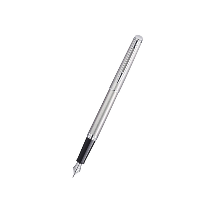 Waterman Hemisphere Stainless Steel CT Fountain Pen — Waterman fountain pen — precision nib writing instrument, at Cityluxe Singapore stationery store
