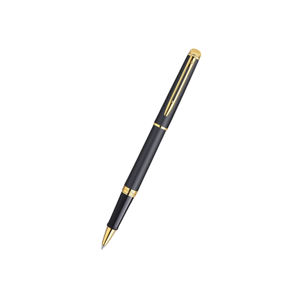 Waterman Hemisphere Laque Black GT Rollerball — Waterman rollerball pen — fluid gel ink writing instrument, at Cityluxe Singapore