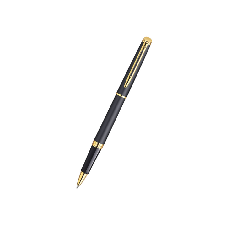 Waterman Hemisphere Laque Black GT Rollerball — Waterman rollerball pen — fluid gel ink writing instrument, at Cityluxe Singapore