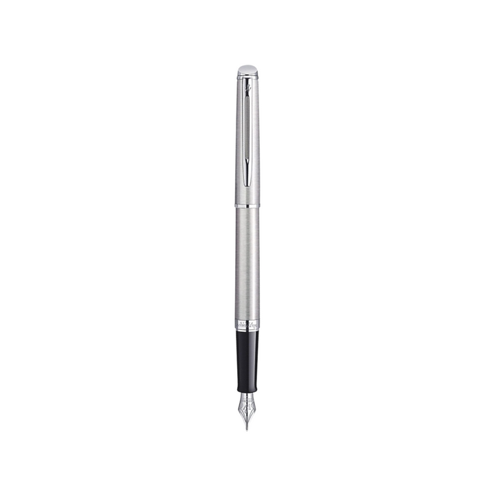 Waterman Hemisphere Stainless Steel CT Fountain Pen — Waterman fountain pen — precision nib writing instrument, at Cityluxe Singapore stationery store