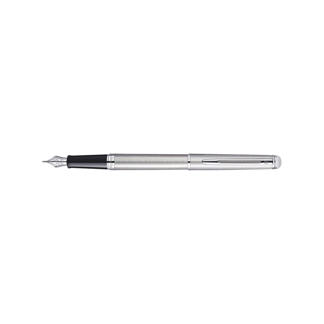 Waterman Hemisphere Stainless Steel CT Fountain Pen — Waterman fountain pen — precision nib writing instrument, at Cityluxe Singapore stationery store