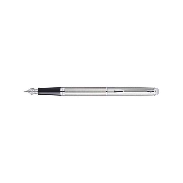 Waterman Hemisphere Stainless Steel CT Fountain Pen — Waterman fountain pen — precision nib writing instrument, at Cityluxe Singapore stationery store