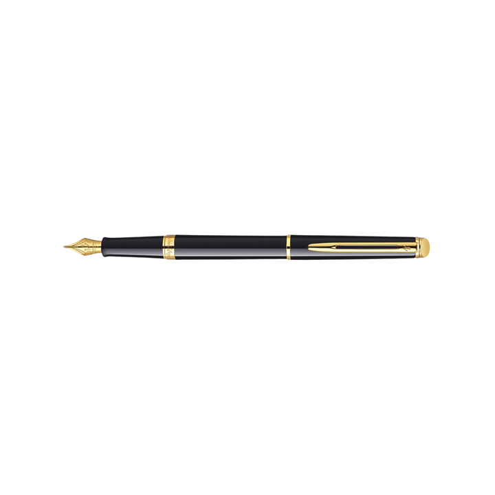 Waterman Hemisphere Laque Black GT Fountain Pen — Waterman fountain pen — precision nib writing instrument, at Cityluxe Singapore stationery store