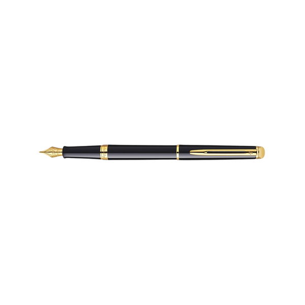 Load image into Gallery viewer, Waterman Hemisphere Laque Black GT Fountain Pen
