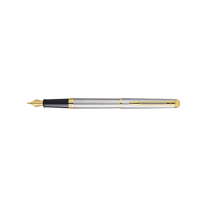 Waterman Hemisphere Stainless Steel GT Fountain Pen — nib close-up