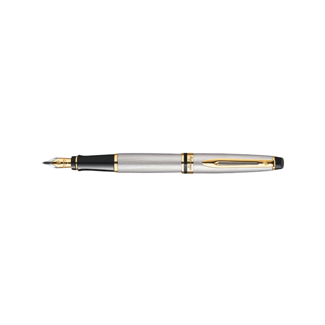 Waterman Expert3 Stainless Steel GT Fountain Pen — Waterman fountain pen — precision nib writing instrument, at Cityluxe Singapore stationery store