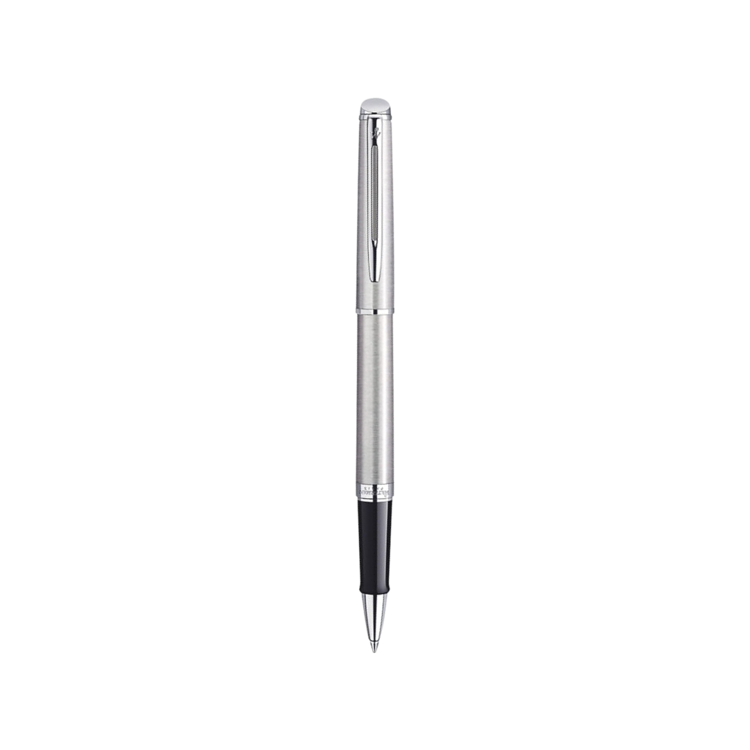 Waterman Hemisphere Stainless Steel CT Rollerball — Waterman rollerball pen — fluid gel ink writing instrument, at Cityluxe Singapore