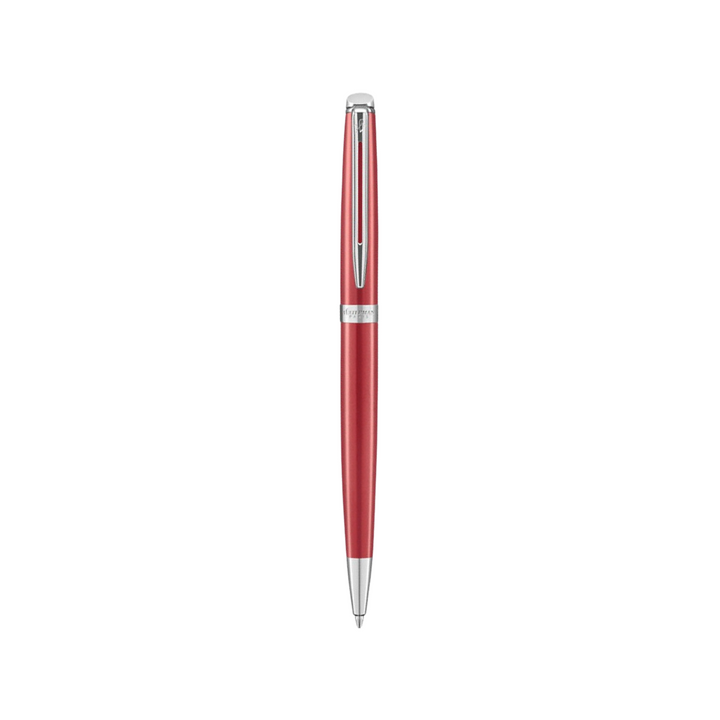 Waterman Hemisphere18 Coral Pink Rollerball — uncapped with cap posted