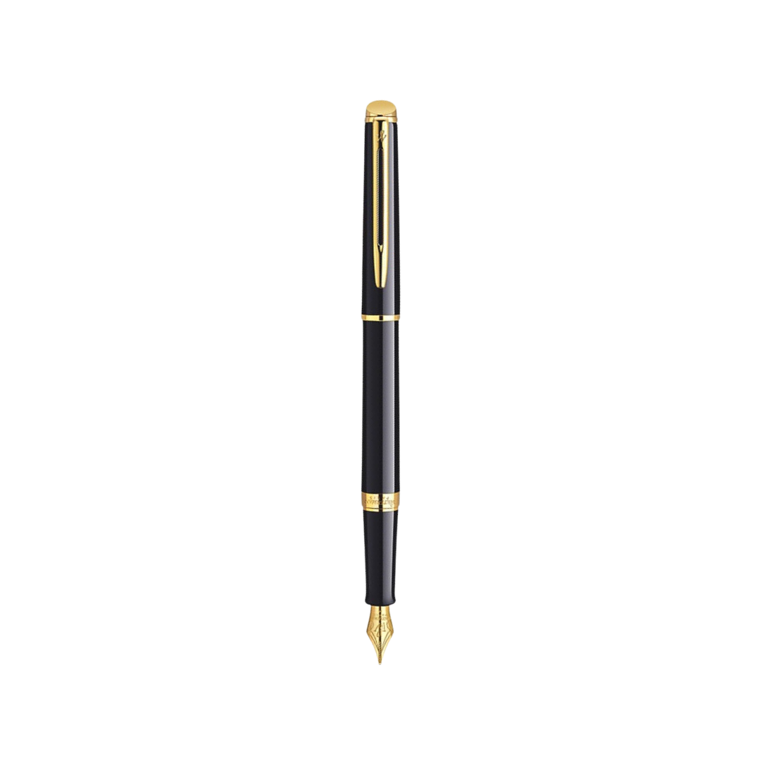 Waterman Hemisphere Laque Black GT Fountain Pen — Waterman fountain pen — precision nib writing instrument, at Cityluxe Singapore stationery store
