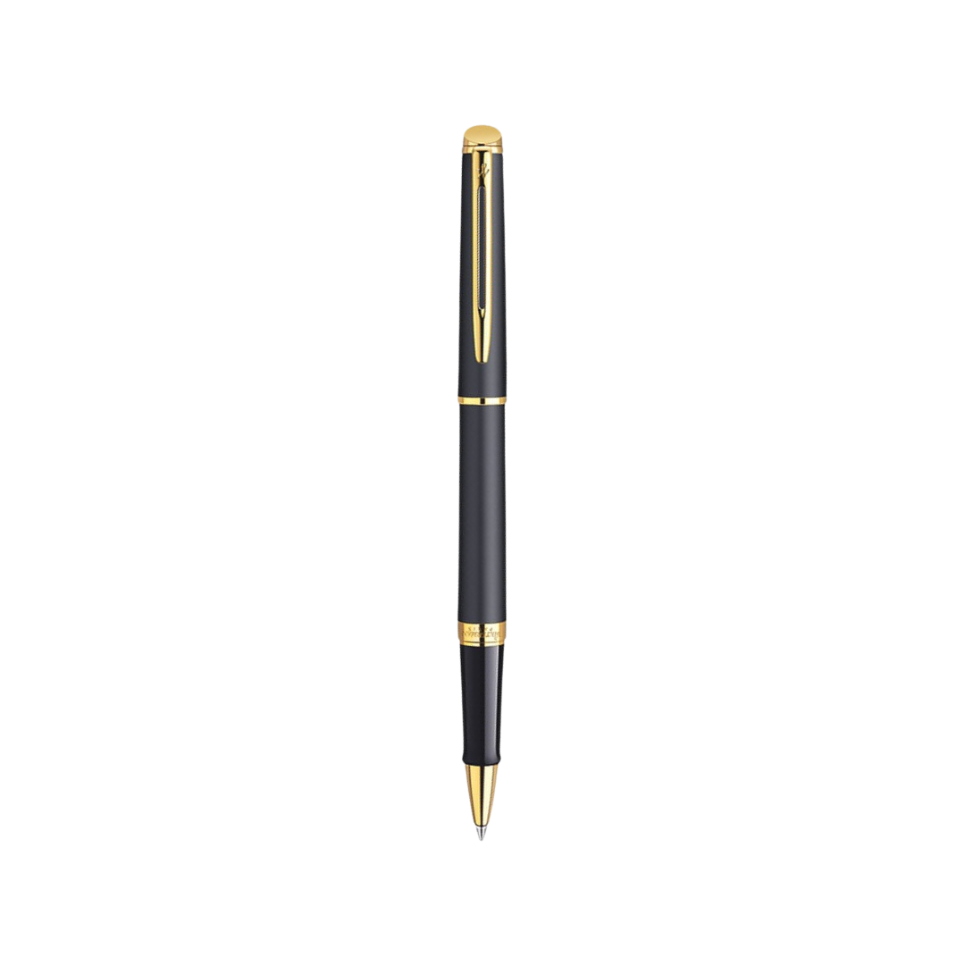 Waterman Hemisphere Laque Black GT Rollerball — Waterman rollerball pen — fluid gel ink writing instrument, at Cityluxe Singapore