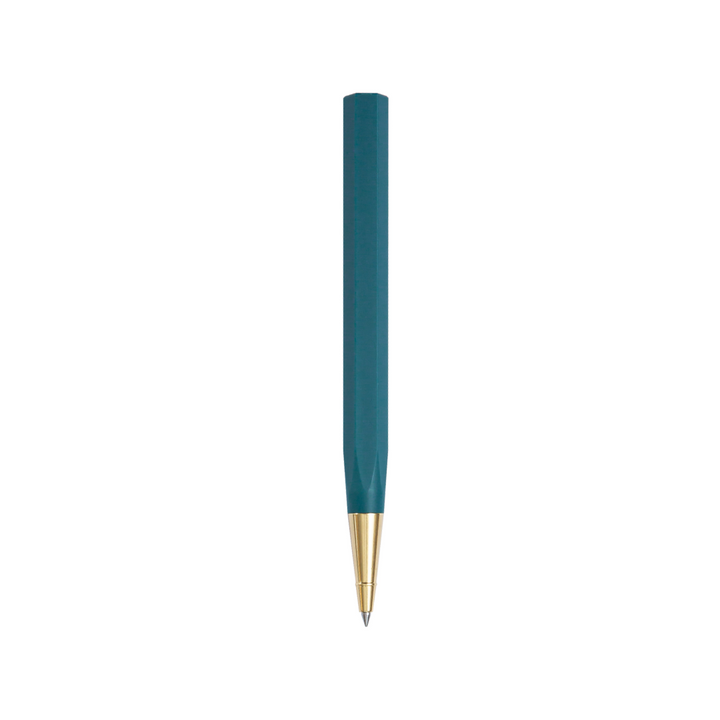 Ystudio Glamour Evolve-Ocean Sustainable Rollerball Pen in Sea Indigo — Ystudio rollerball pen — fluid gel ink writing instrument, at Cityluxe Singapore