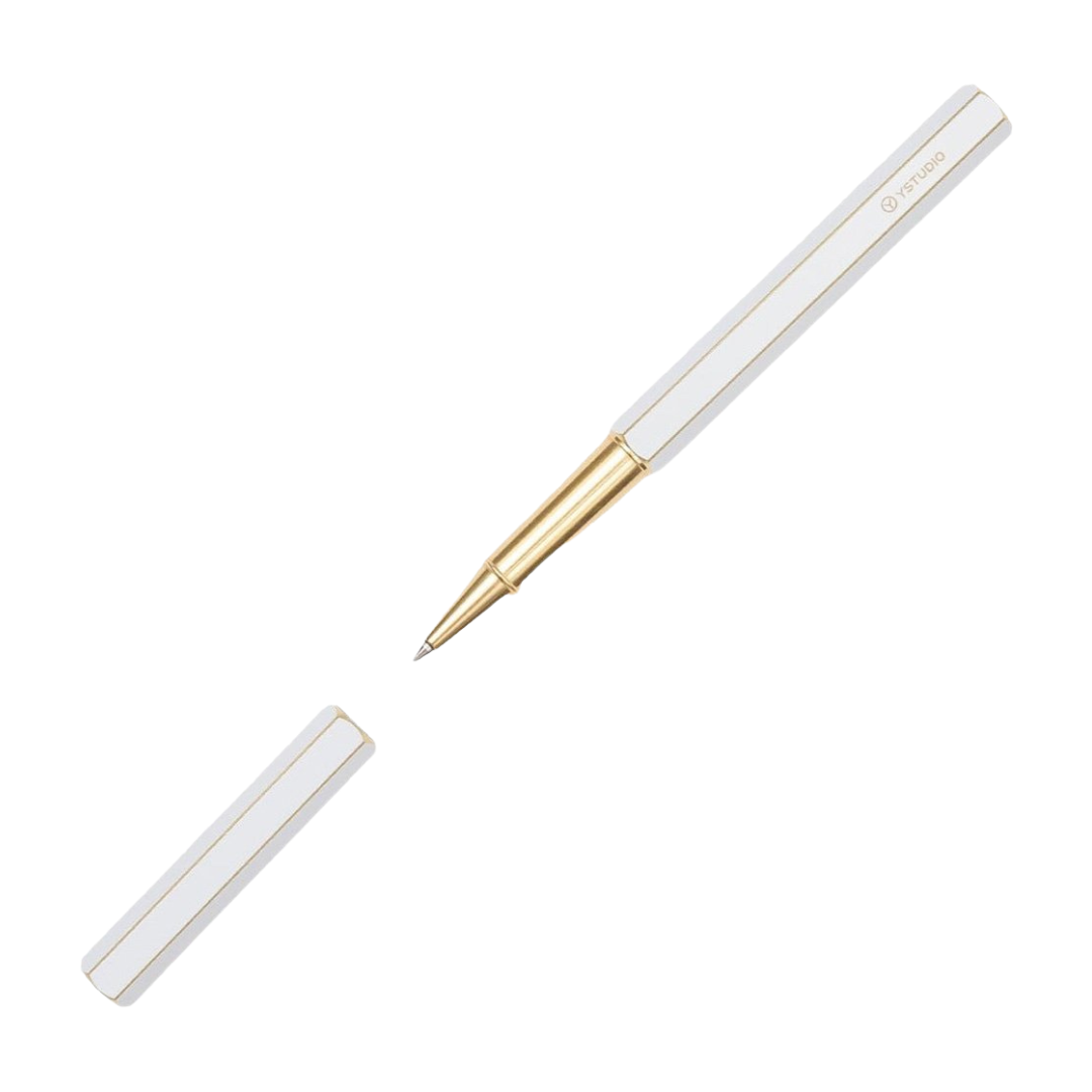 Ystudio Classic Revolve Rollerball Pen - White