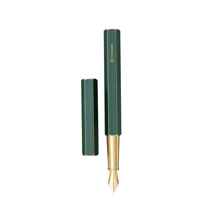 Ystudio Classic Revolve Fountain Pen Green