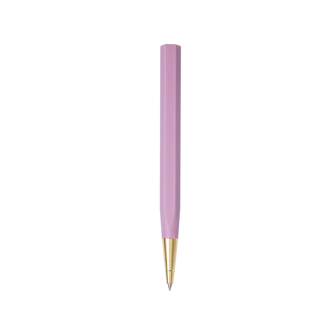 Ystudio Glamour Evolve-Ocean Sustainable Rollerball Pen in Evening Purple — Ystudio rollerball pen — fluid gel ink writing instrument, at Cityluxe Singapore