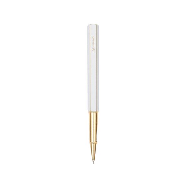 이미지를 갤러리 뷰어에 로드 , Ystudio Classic Revolve Rollerball Pen - White
