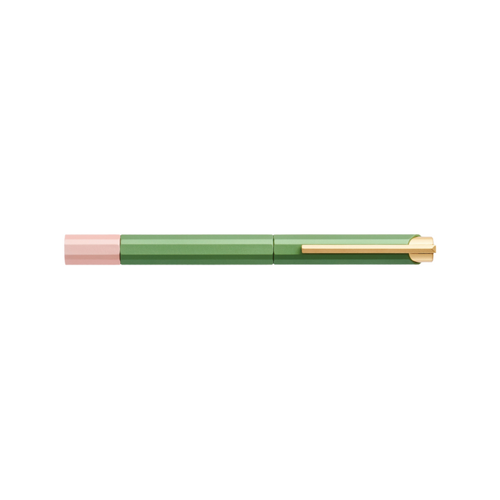 Ystudio Glamour Evolve-Bihex Rollerball Pen Absinthe — Ystudio rollerball pen — fluid gel ink writing instrument, at Cityluxe Singapore