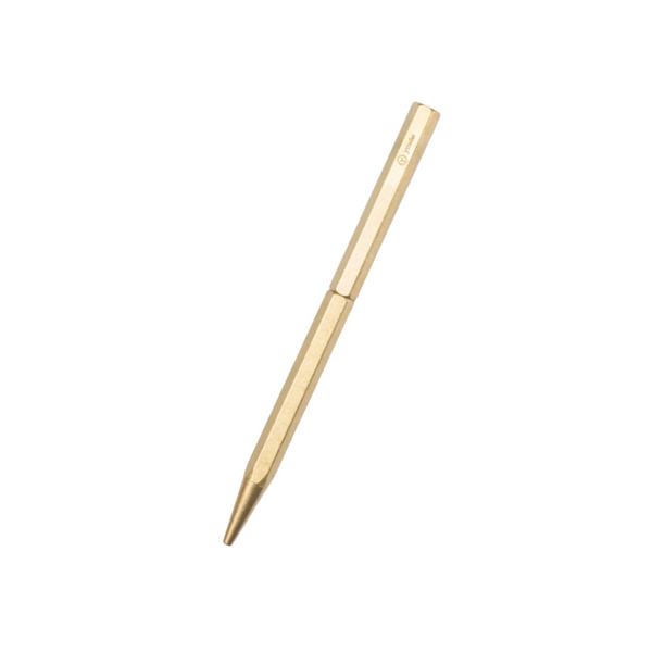 Ystudio Classic Revolve-Slim Ballpoint Pen in Brass — Ystudio ballpoint pen — reliable smooth-writing everyday pen, at Cityluxe Singapore
