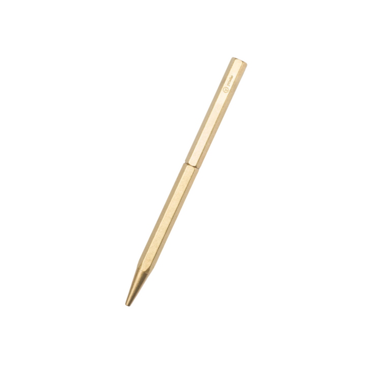 Ystudio Classic Revolve-Slim Ballpoint Pen in Brass — Ystudio ballpoint pen — reliable smooth-writing everyday pen, at Cityluxe Singapore
