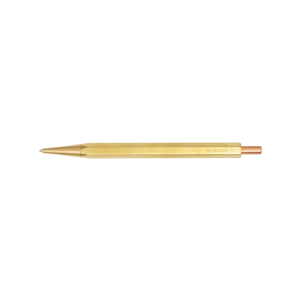 이미지를 갤러리 뷰어에 로드 , Ystudio Classic Revolve - Mechanical Pencil Lite - Brass
