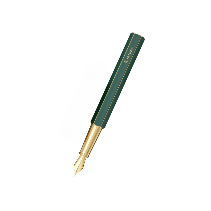 Ystudio Classic Revolve Fountain Pen Green