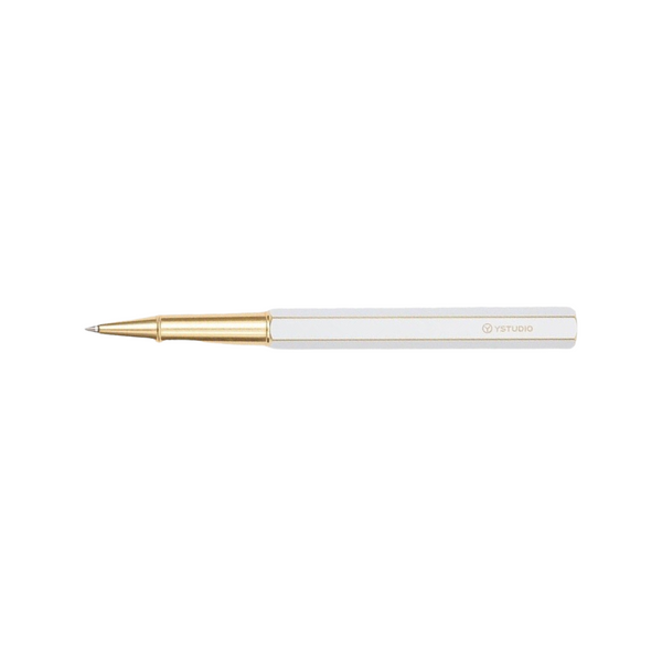 Load image into Gallery viewer, Ystudio Classic Revolve Rollerball Pen - White
