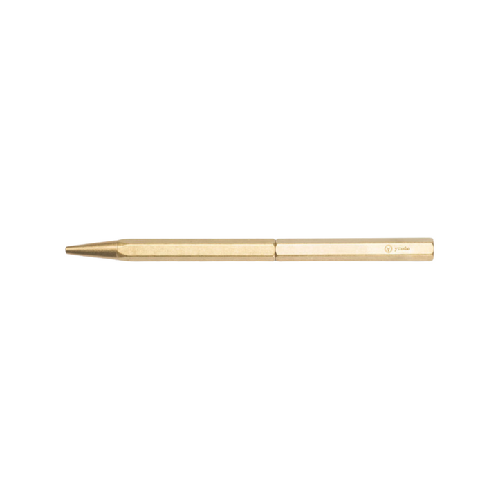 Ystudio Classic Revolve-Slim Ballpoint Pen in Brass — Ystudio ballpoint pen — reliable smooth-writing everyday pen, at Cityluxe Singapore