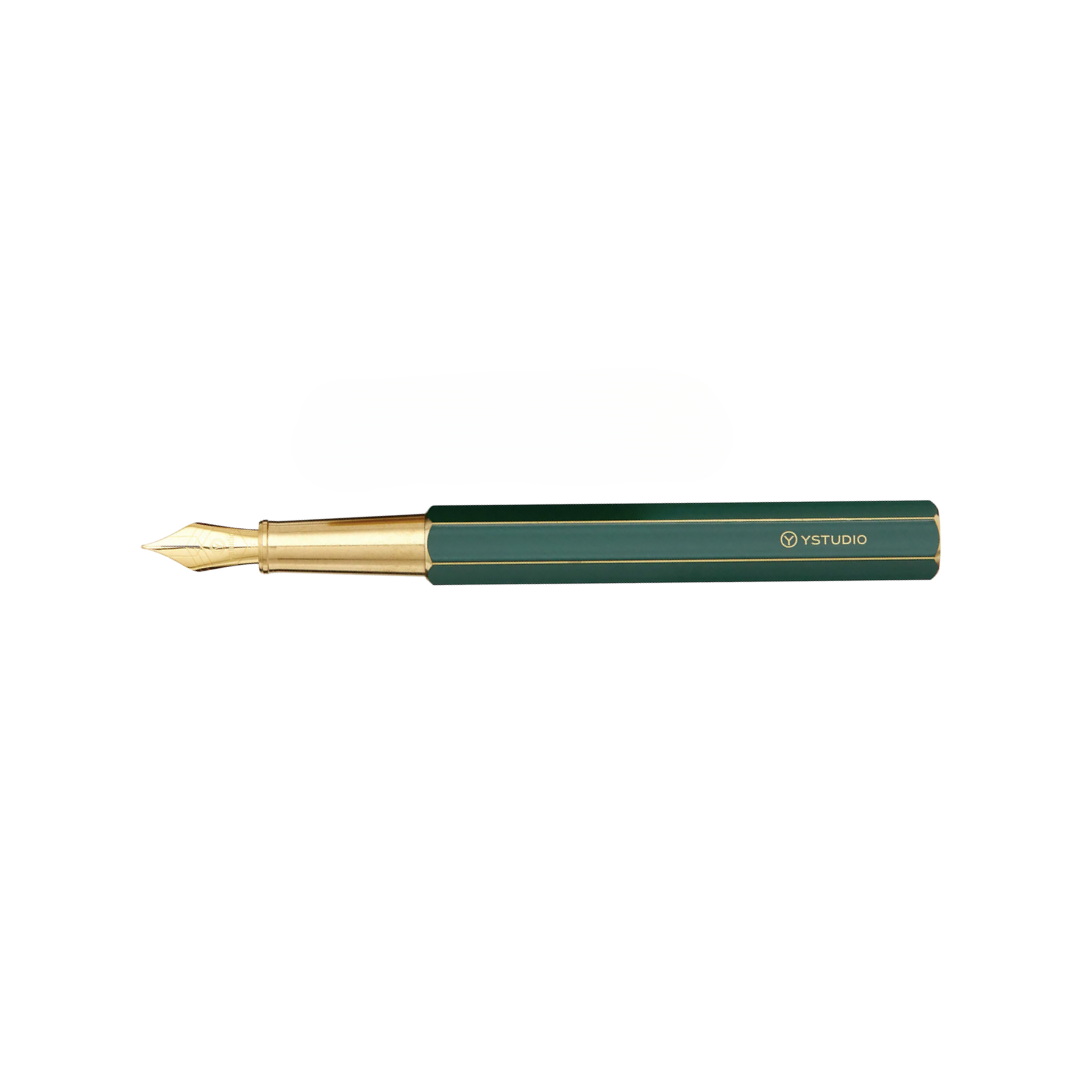 Ystudio Classic Revolve Fountain Pen Green