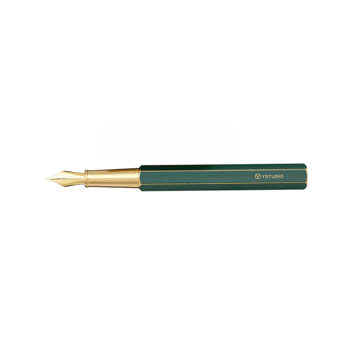 Ystudio Classic Revolve Fountain Pen Green