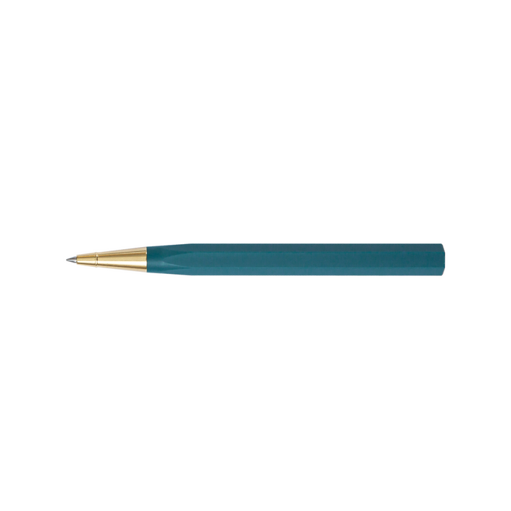 Ystudio Glamour Evolve-Ocean Sustainable Rollerball Pen in Sea Indigo — Ystudio rollerball pen — fluid gel ink writing instrument, at Cityluxe Singapore